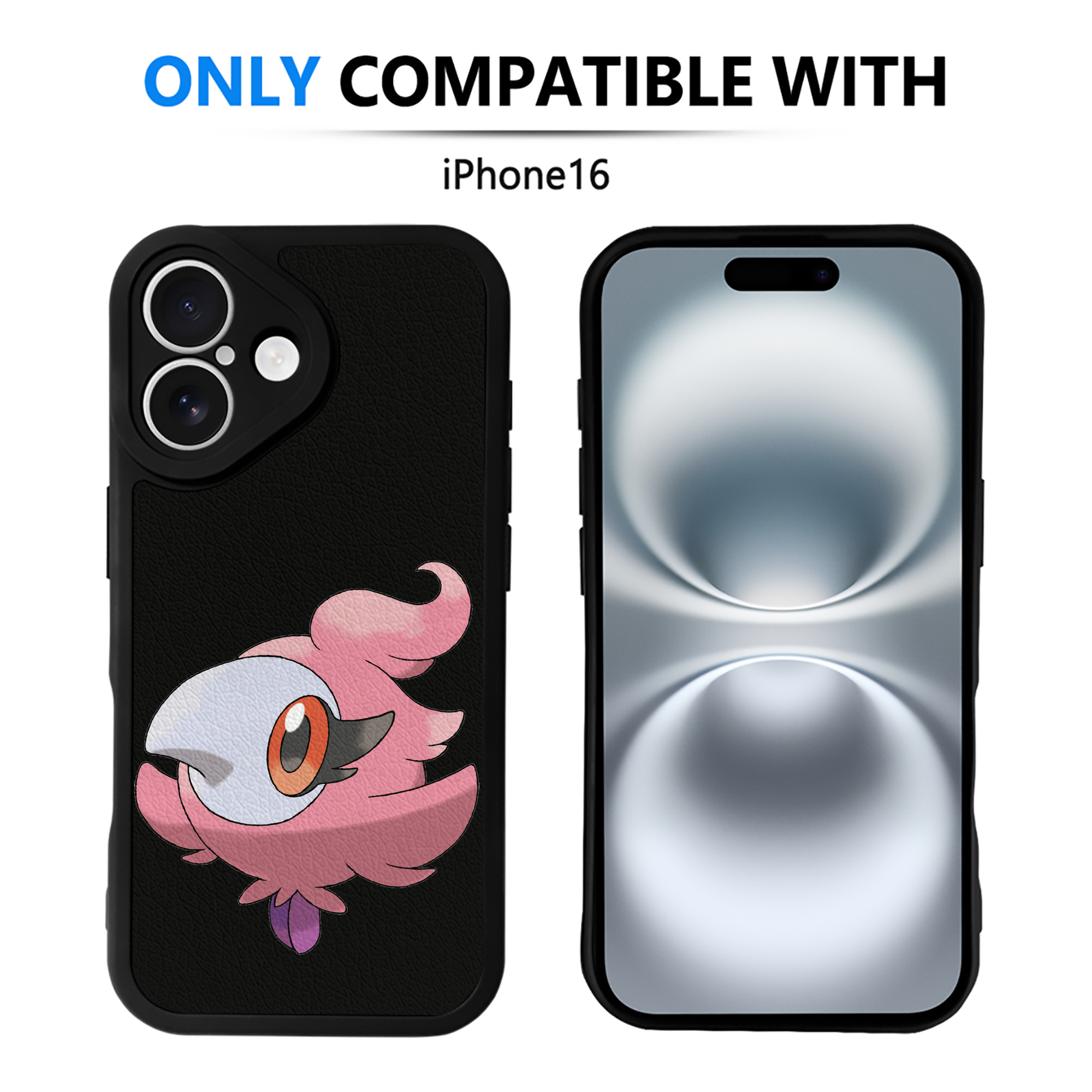（画像用） ポケットモンスター Pokémon 【iPhone 16シリーズ対応】シリコンスマホケース（レザー調） 材質：シリコン
